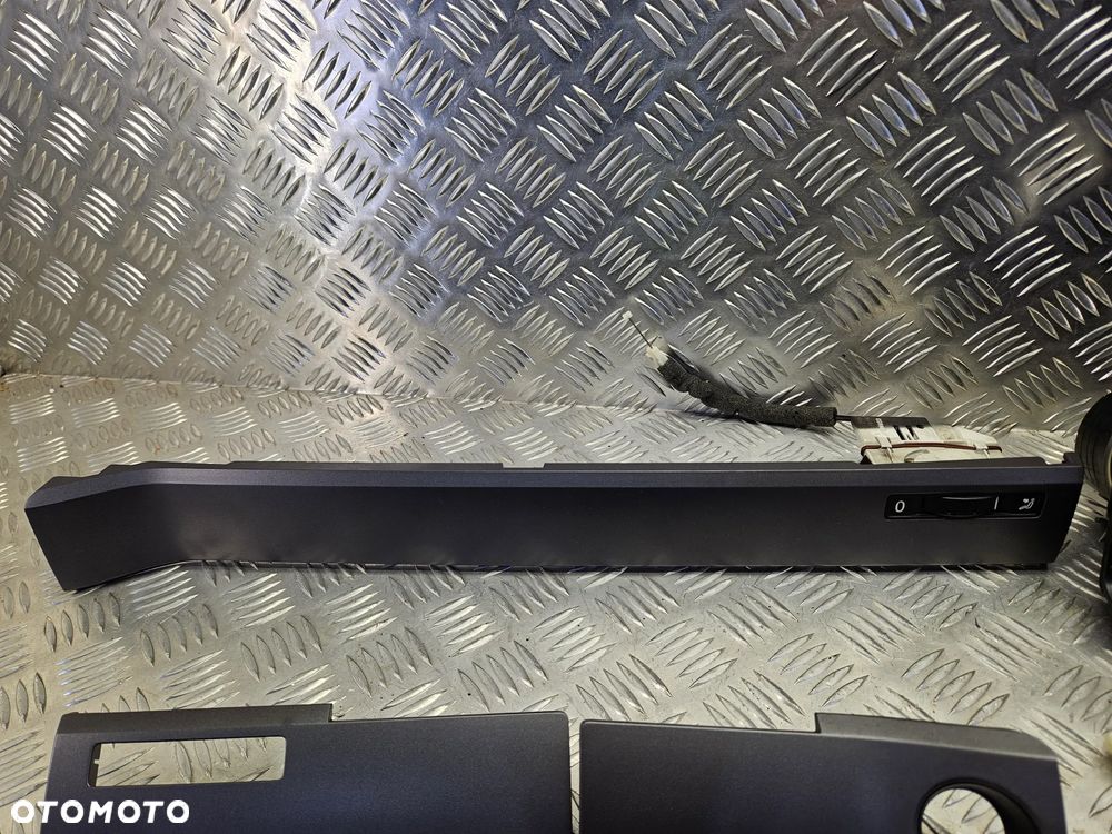 VW TOUAREG 7L 03-09R DEKORY SZARE MAT LISTWY OZDOBNE DRZWI KOMPLET - 2