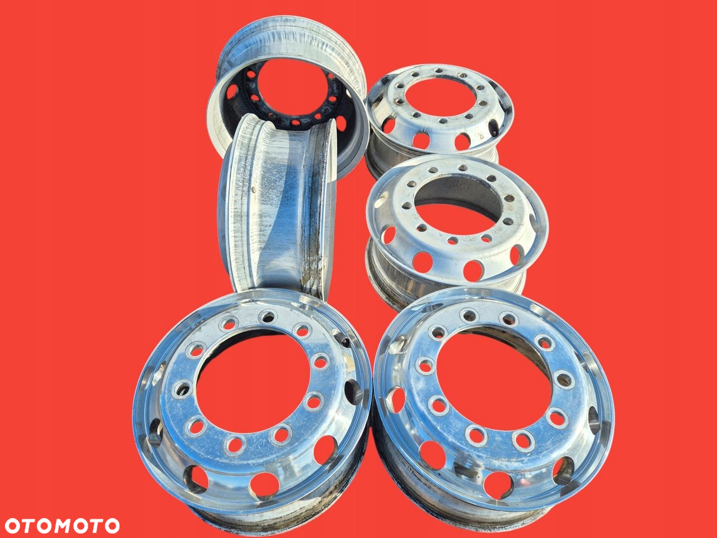 FELGA ALUFELGA ALUMINIOWA ALCOA Z NAKRĘTKAMI 22,5 DAF XF 106 CF, MAN EURO 6 - 4