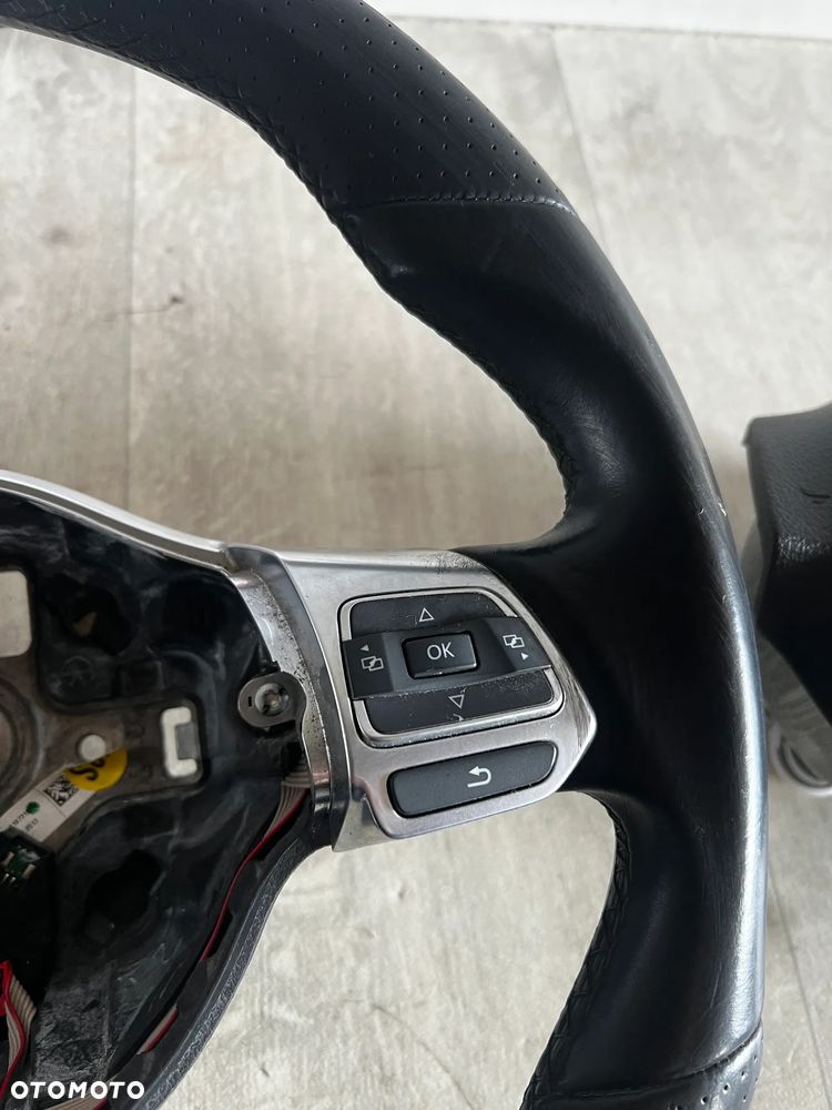 VW TIGUAN I 5N 06-15r R-LINE KIEROWNICA SKÓRZANA 1K8419091ABG0L AIRBAG 5K0880201AC - 2