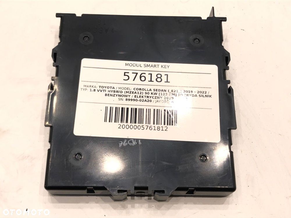 MODUŁ SMART KEY - 516.00 PLN - TOYOTA COROLLA sedan (_E21_) 2019 - 2022 1.8 VVTi Hybrid (MZEA12) 90 - 1