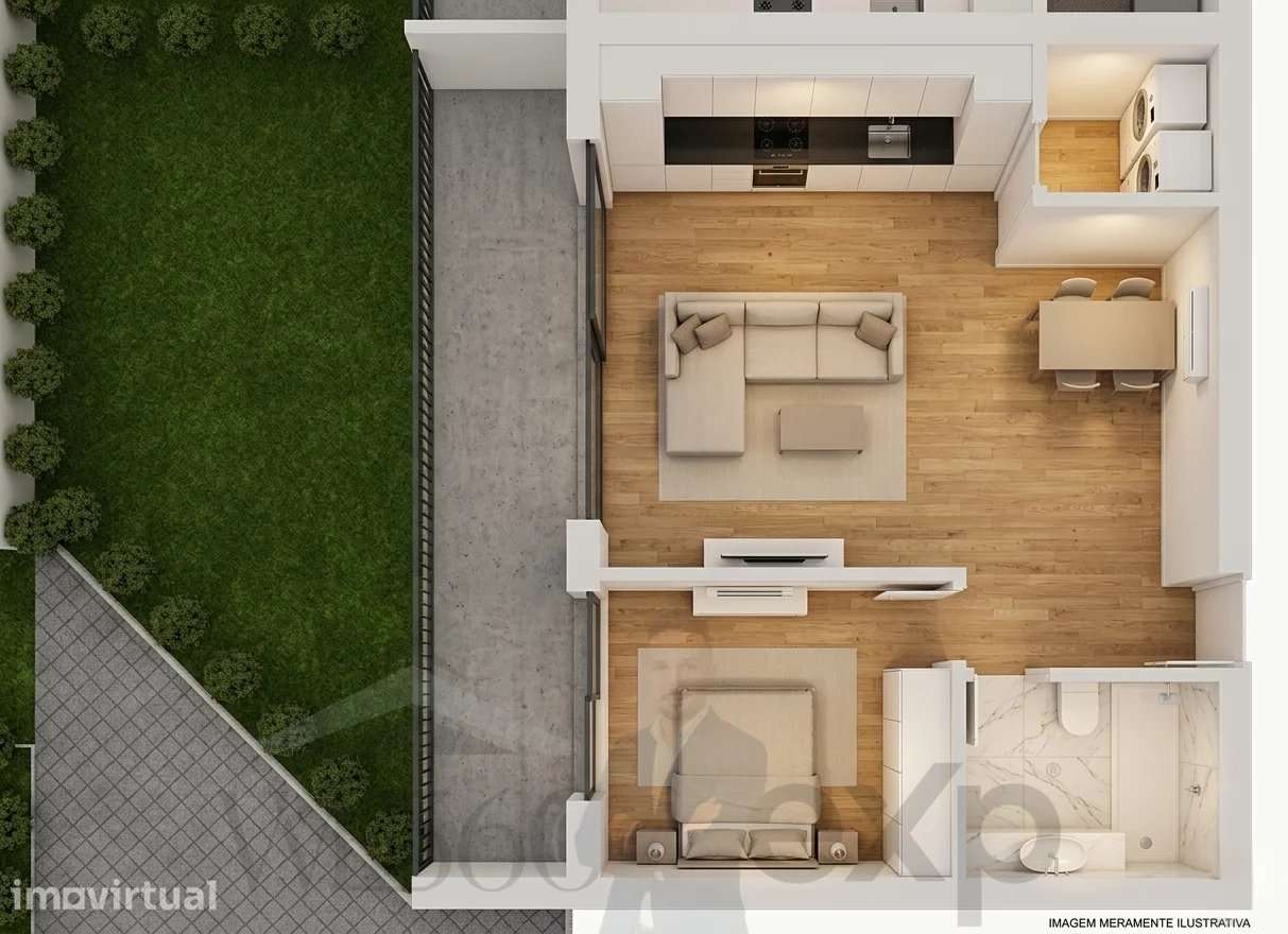 Apartamento T1 com Piscina em Lousada - Grande imagem: 2/10