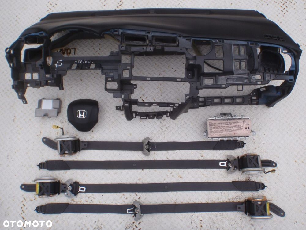 honda jazz deska kokpit konsola poduszki pasy - 2