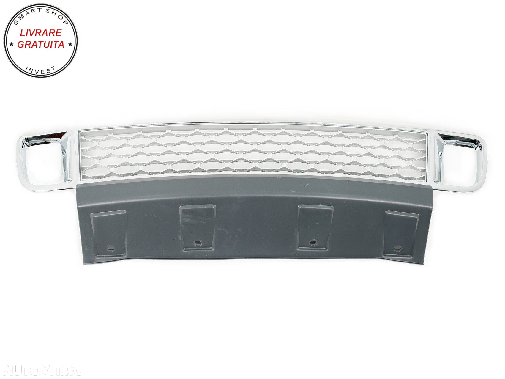 Grila Bara Fata cu Ornamente Proiectoare compatibila cu Land Range Rover Vogue III- livrare gratuita - 4