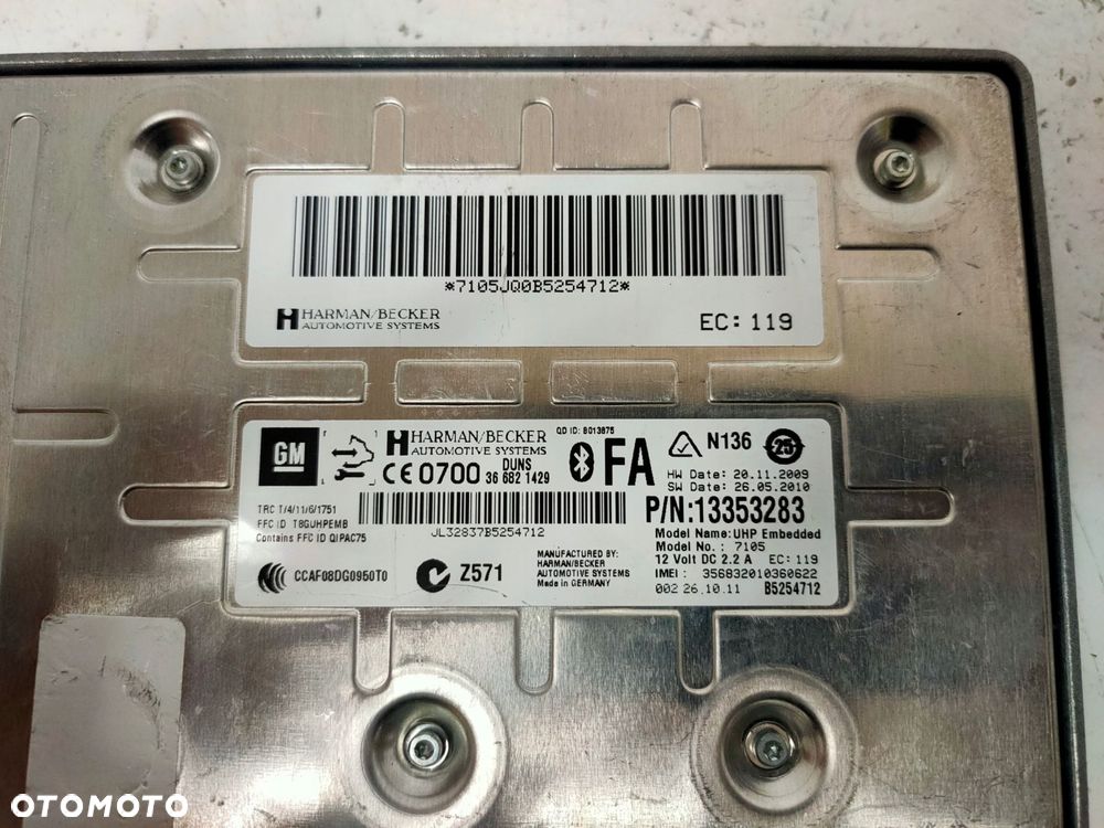 moduł sterownik bluetooth opel 366821429fa - 2