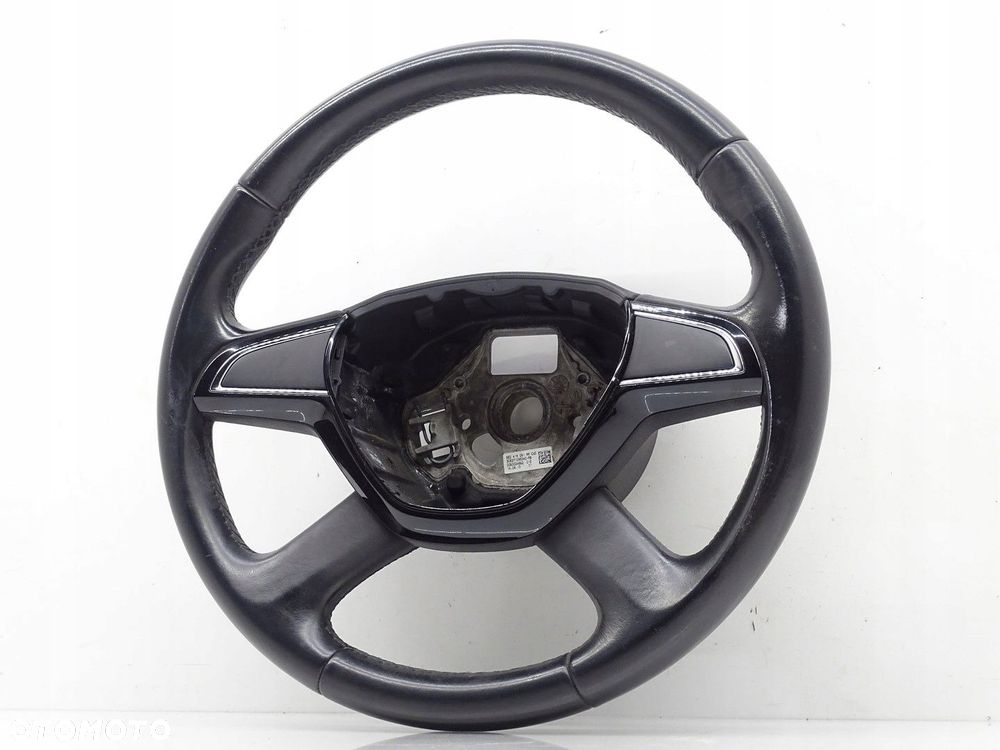 KIEROWNICA SKÓRA SKÓRZANA SKODA OCTAVIA III 5E 5E0419091AA - 1