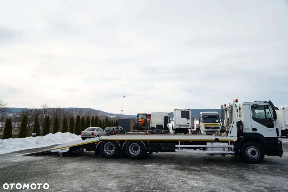 Iveco STRALIS 360 / 6X2 /  LAWETA / PLATFORMA 9,3 M / NAJAZDY HYDRAULICZNE / WYCIĄGARKA / OŚ PODONOSZONA  / EURO 6 - 5
