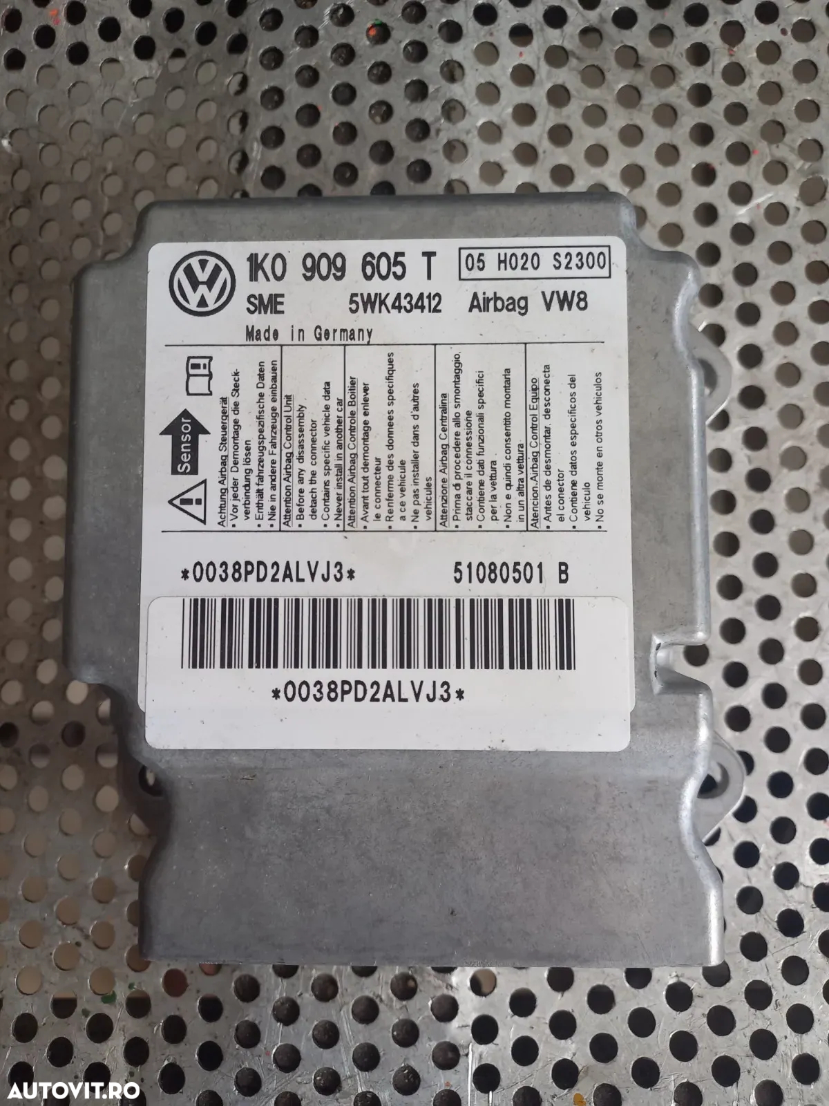 Plansa Bord Kit Airbag Vw Golf 5 Combi Break Variant Jetta Volan Stanga Europa Motor 1.4 Tsi CAX Cu - 10