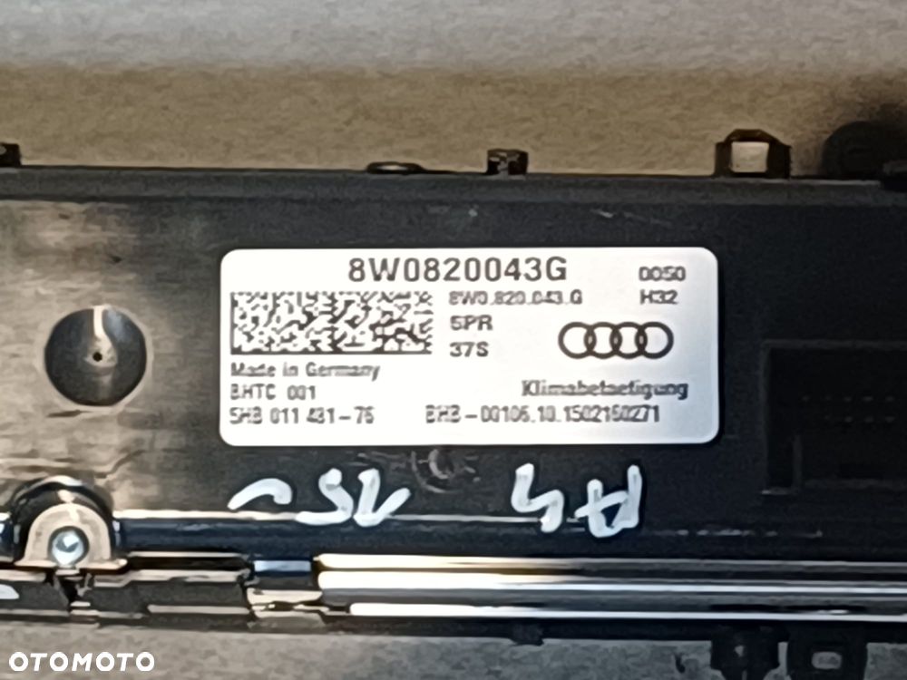 NR 97 Panel nawiewu klimatyzacji Audi A4 B9 8W0820043G - 7