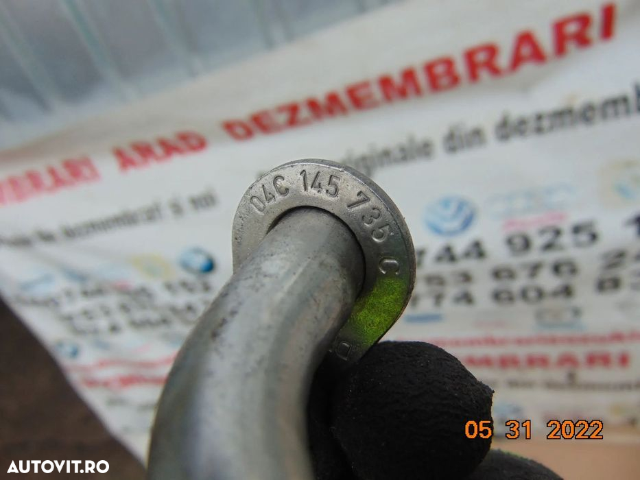 Conducta ungere turbina ulei VW Golf 7 1.0 tsi polo passat b8 touran c - 2