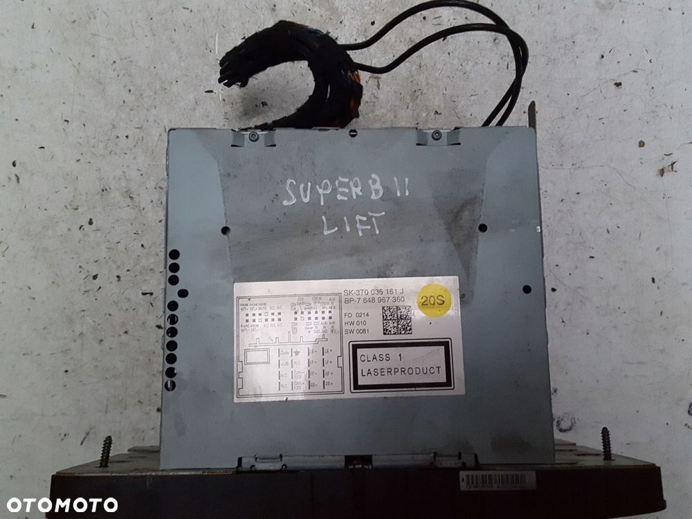 SKODA SUPERB 2 II LIFT RADIO CD RADIOODTWARZACZ - 2