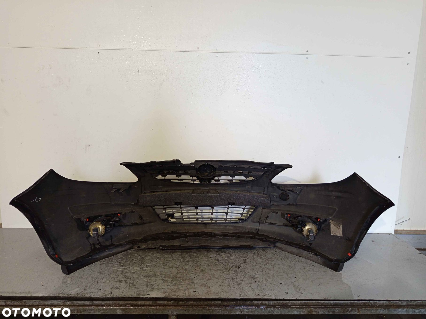 ^ ZDERZAK PRZÓD PRZEDNI DO OPEL CORSA D Z20R CZARNY HALOGENY - 5