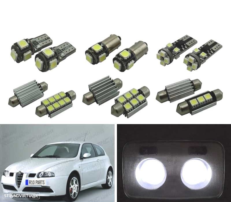 KIT COMPLETO 9 LAMPADAS LED INTERIOR PARA ALFA ROMEO 147 00-10 - 1