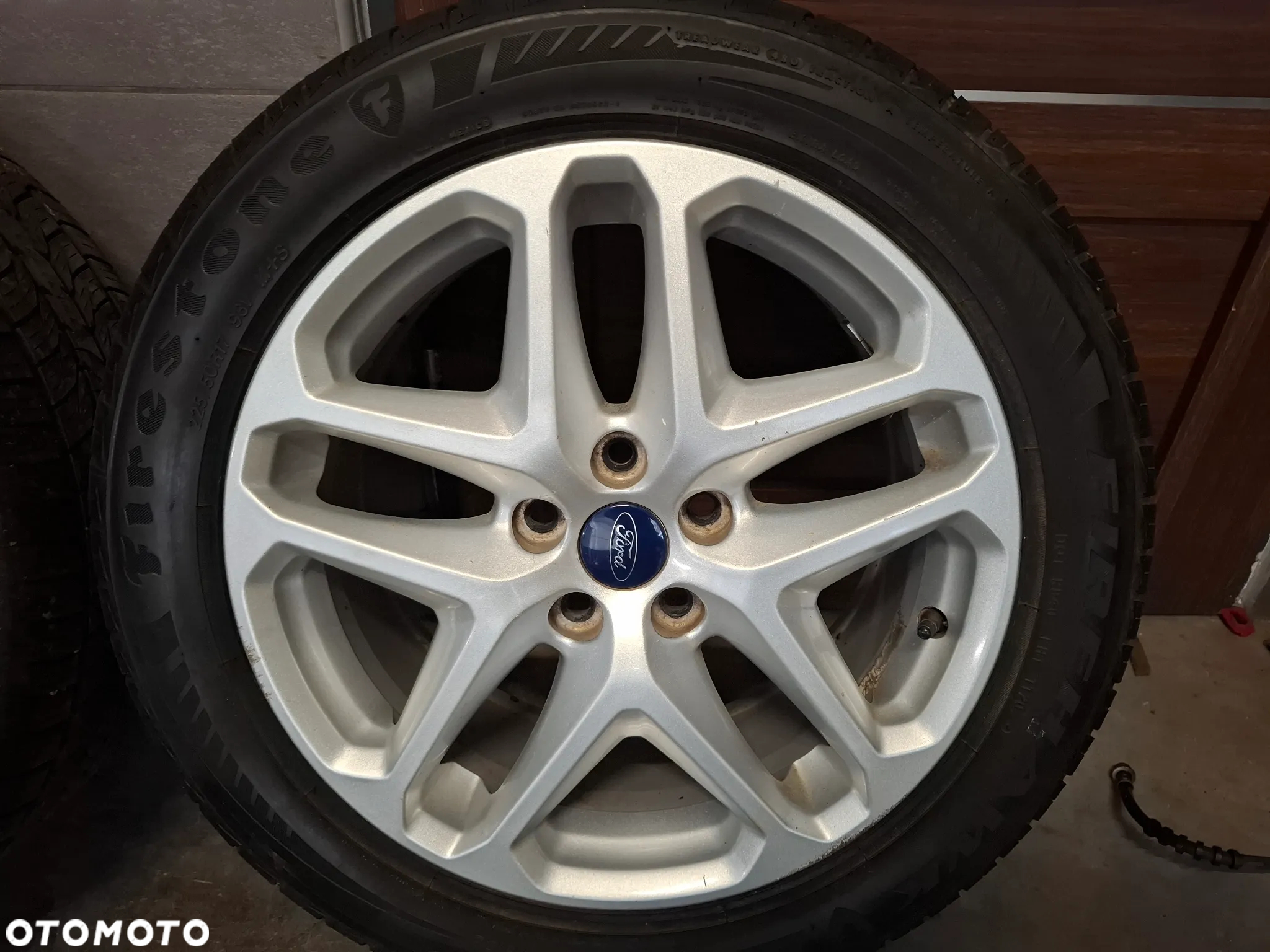 Komplet felgi alufelgi koła Ford Mondeo MK5 Fusion oryginalne nr DS7C1007L3A rok 2013 rozmiar 17 cali rozmiar opony 225/50/R17 93V grubość bieżnika 4x5mm general altimax rt43 jedna opona ma inny bieżnik - 5