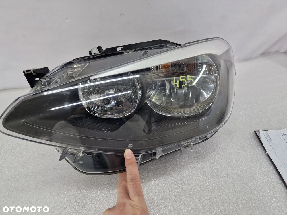 BMW 1 F20 / F21 11- LEWA ZWYKŁA LAMPA PRZEDNIA PRZÓD , NR 7229671 / 7229671-07 , NR AUKCJI LA455 - 5