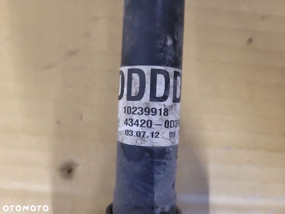 TOYOTA YARIS III 3 1.0 B PÓŁOŚ LEWA KRÓTKA 43420-0D390 - 2