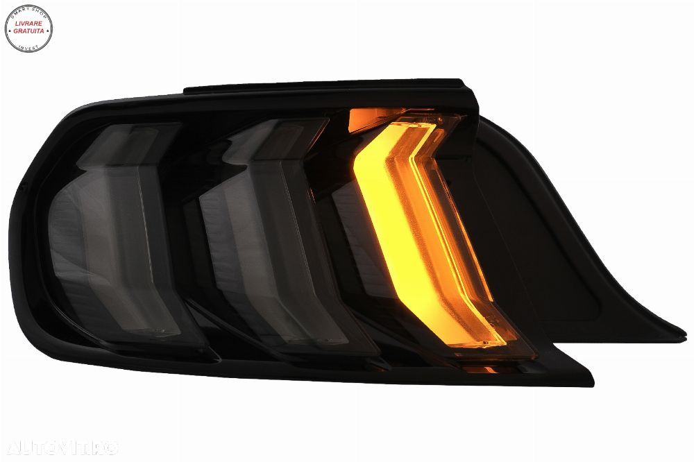 Stopuri Full LED Ford Mustang VI S550 (2015-2019) Fumuriu cu Semnal Dinamic Secven- livrare gratuita - 5