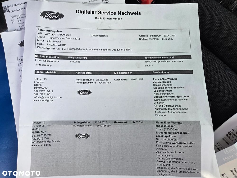 Ford Transit Custom L2H1 PKW VA MH Trend - 29