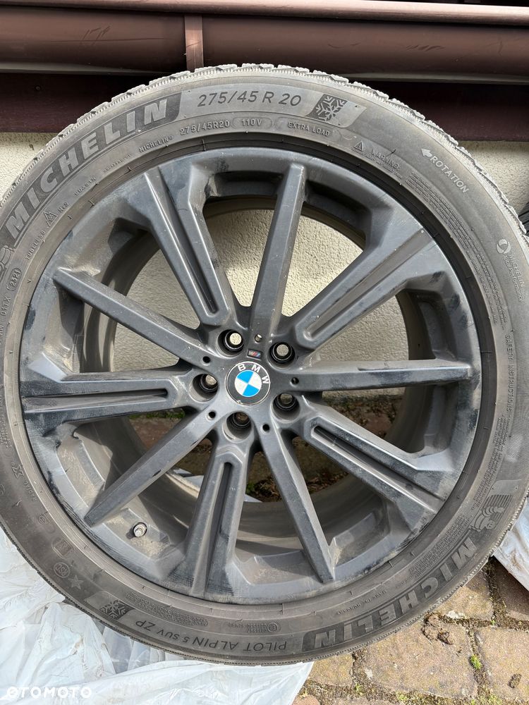 Oryginalne felgi BMW czarne R20 cali uzywane 36116883765 x5 x6 748M czarna - 5