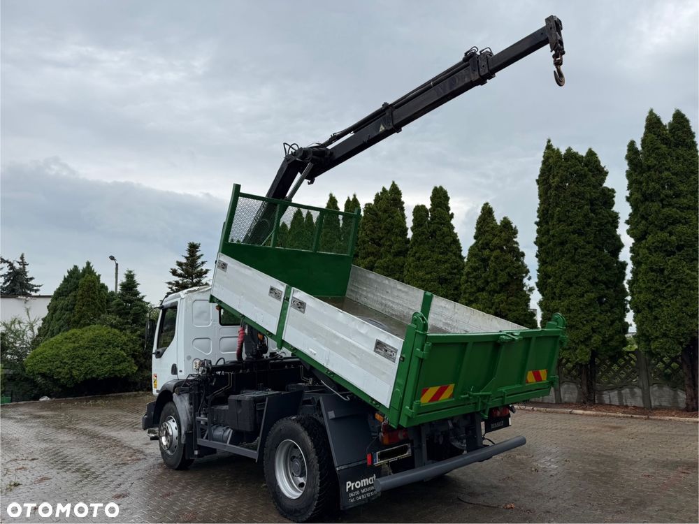 Renault MIDLUM 270 DCI* DMC 16T* WYWROTKA 3,7m* HIAB 085 EVOLUTEK* DŹWIG 3,8T* MOST GÓRSKI* BLOKADA* KLIMA* 85% OPONY* STAN BDB* Z FRANCJI* - 4