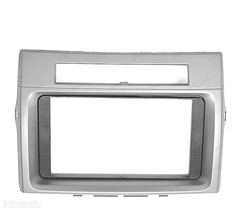 MOLDURA ADAPTADOR CINZA CLARO PARA RADIO 2-DIN PARA TOYOTA COROLLA VERSO 04-09 - 2