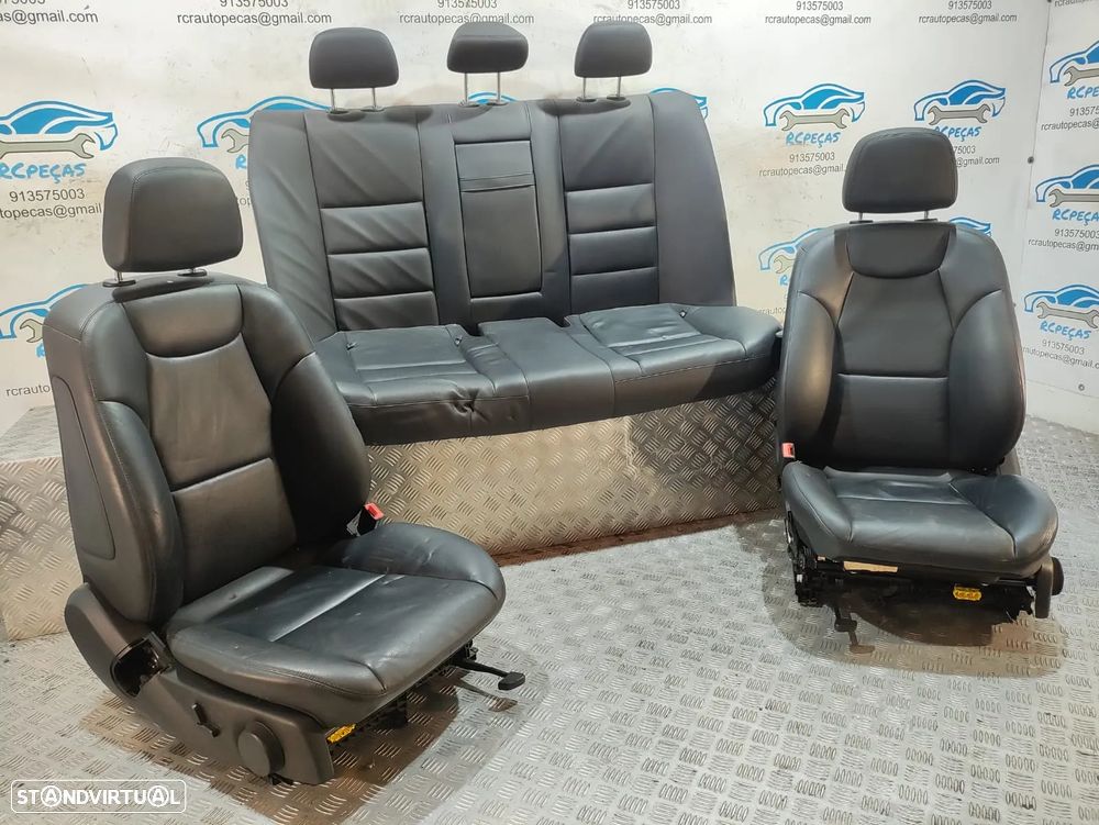 Conjunto Bancos Pele Mercedes Benz Class C W204 Sport AMG Carro Eléctricos Aquecidos - 3