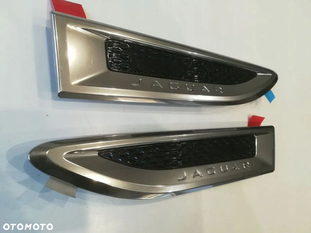 JAGUAR E-PACE X540 LISTWA WLOT BŁOTNIKA CHROM LEWA PRAWA SATYNA KOMPLET ORYGINAŁ - 13