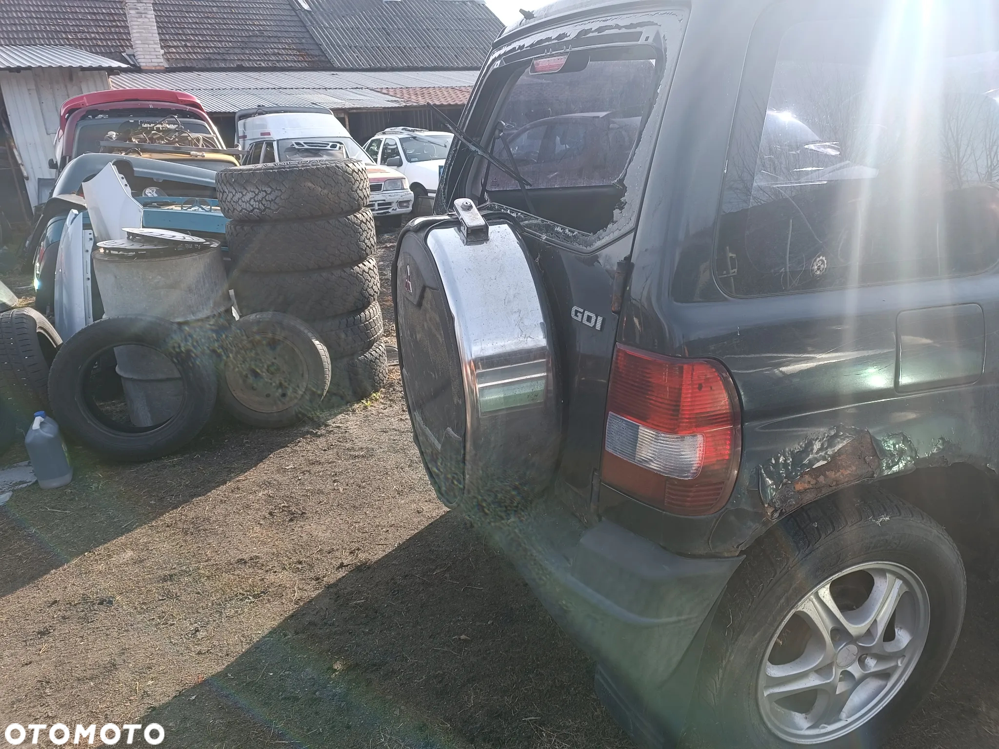 Mitsubishi Pajero Pinin 1,8 GDI Wszystkie części Mosty skrzynia szyby fotele zderzaki maska - 14