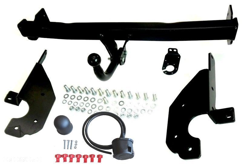 Nowy Kompletny Hak Holowniczy + Kula + Wiązka Uniwersalna + Gniazdo elektr. Bez cięcia zderzaka do Toyota Rav 4 od 2006 do 2013 - 1