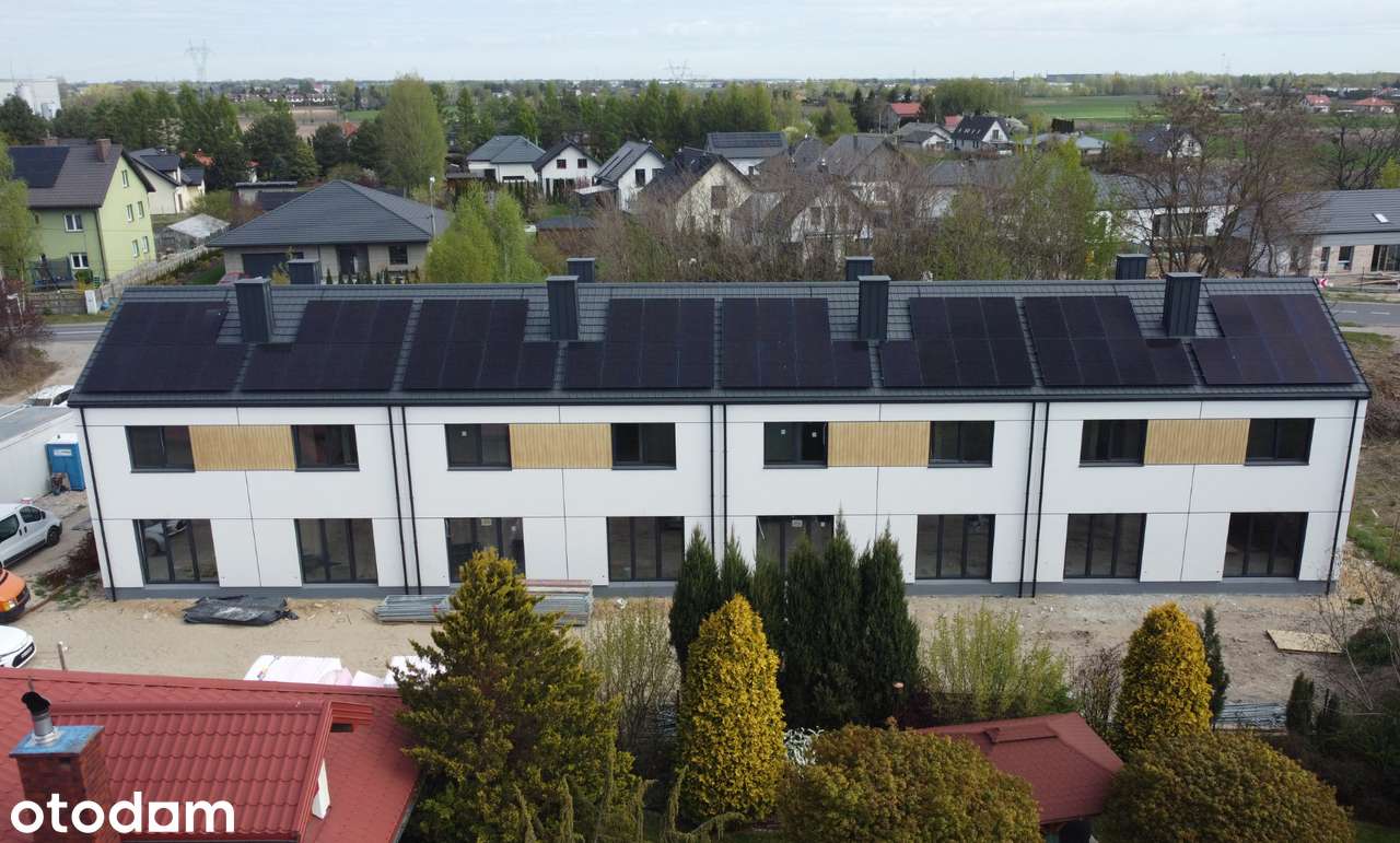 Segment z ogródkiem pod Warszawą | 61 m² | 15min do PKP | Fotowoltaika