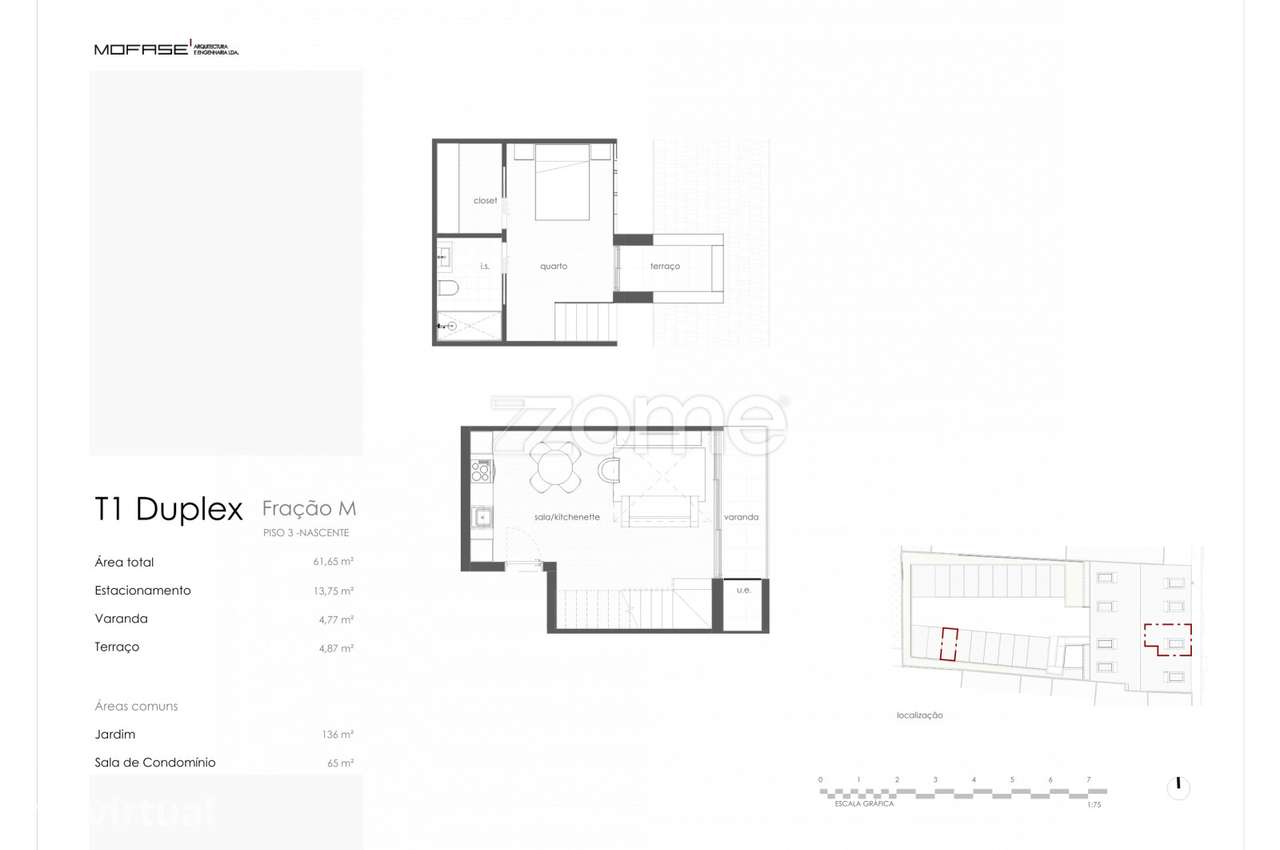 Penthouse T1 Duplex com Terraço e Varanda a Nascente a 5 min do Porto - Grande imagem: 5/15