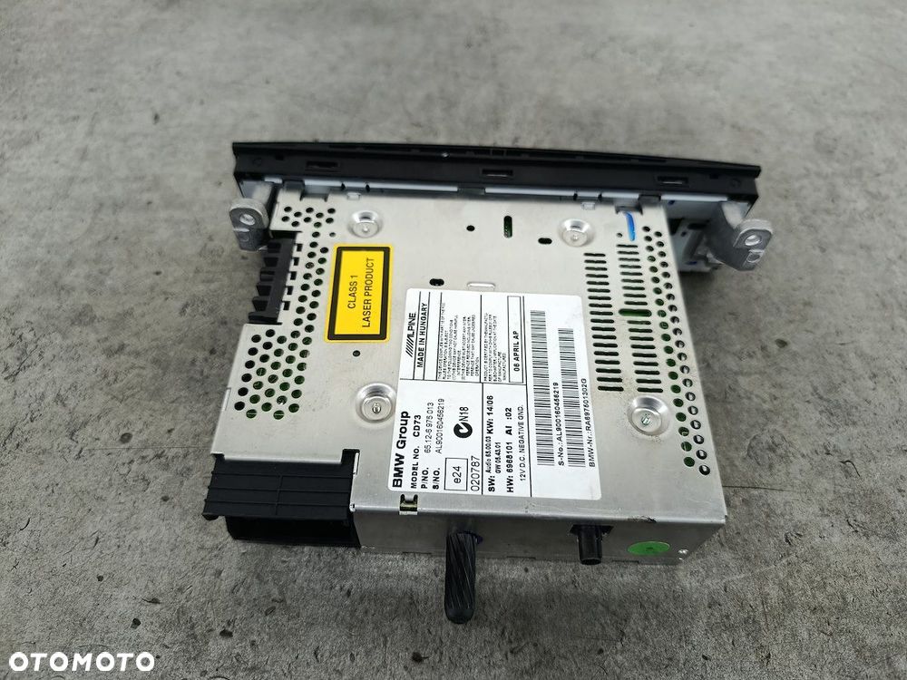 RADIO FABRYCZNE BMW 1 E87 6975013  RA697501302G  CD73 BMW  ALPINE - 3