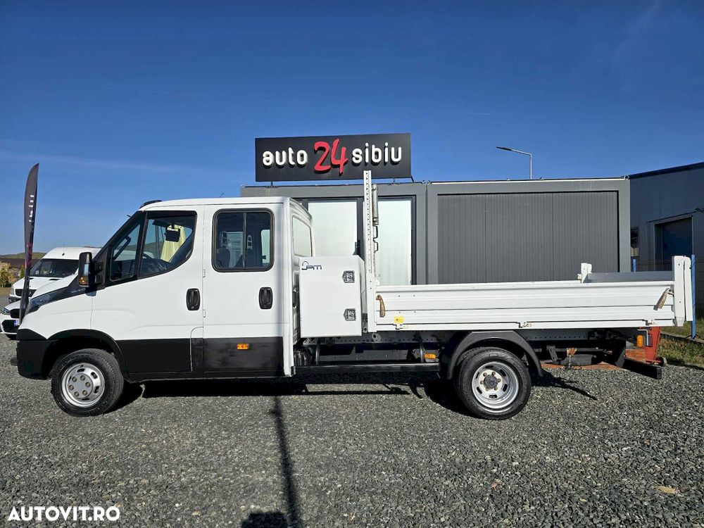 Iveco Daily doka,6 loc. basculabila,punte dubla,140 CP, 105500 km. - 11