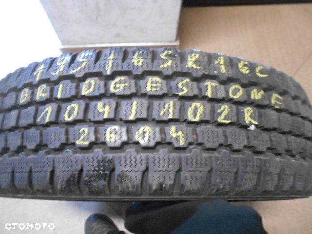 Opona pojedyńcza 195/65r16c bridgestone blizzak w 800 10mm zima - 1
