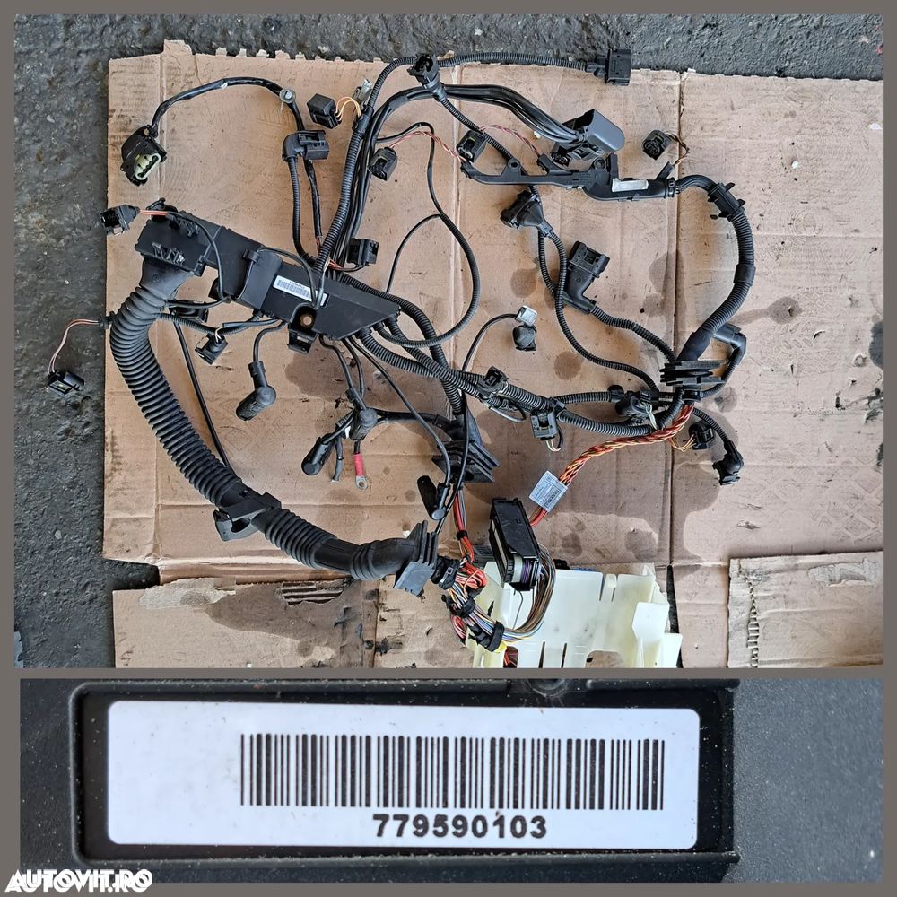 Motor M47 Instalatie electrica motor conducta furtun apa lichid racire cablaj alternator bujii joja ulei suport motor BMW E87 E90 E91 - 2
