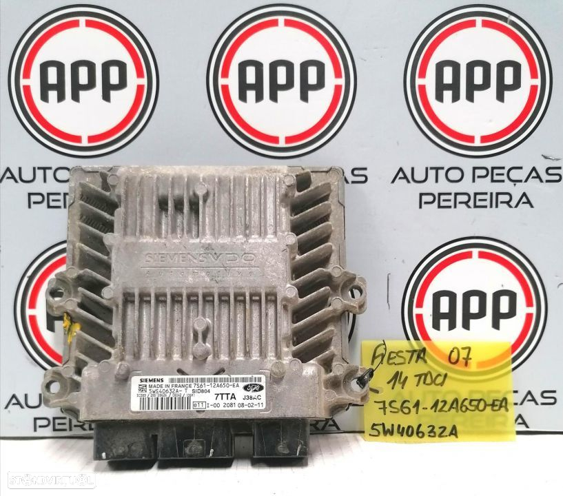 Centralina motor Ford Fiesta 1.4 TDCI refª 5AYCJ38AC/3S61-12A650, 7S61-12A650-EA,  SID 804, - 2