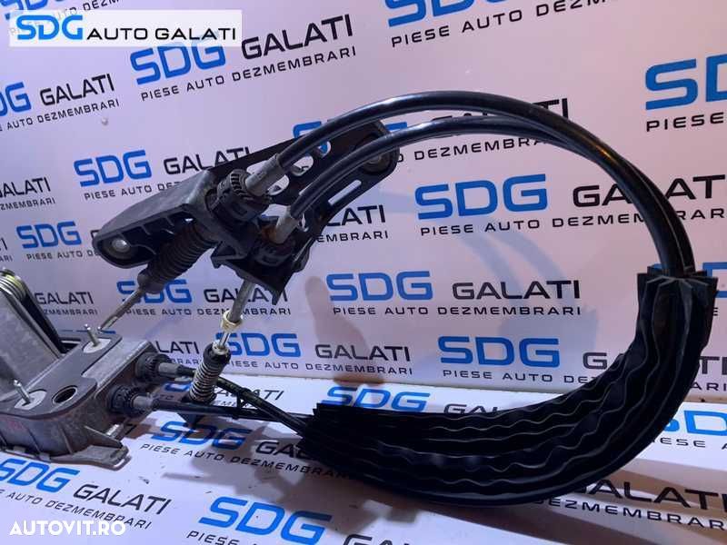 Ansamblu Timonerie Maneta Schimbator cu Sufe Cutie Viteze Manuala in 5 Trepte Skoda Octavia 2 1.9 TDI BLS 2004 - 2013 Cod 1K0711266AC 1K0711265AR 1K0711091A 1K0711061B - 7