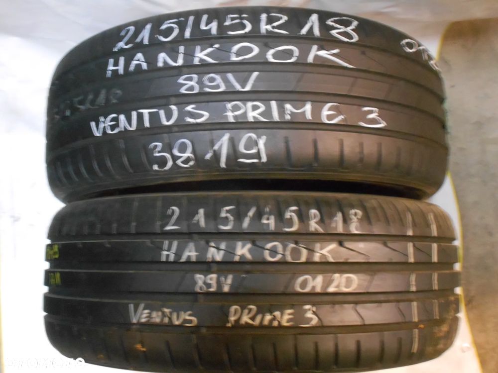 OPONY 215/45R18 HANKOOK VENTUS PRIME 3 DOT 0120 / 3819  7.4MM - 1