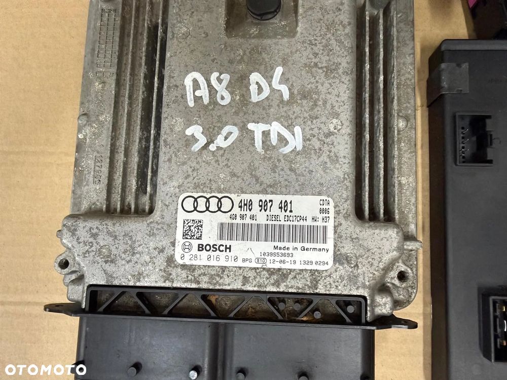 AUDI A8 D4 3.0 TDI ZESTAW DO ODPALENIA KOMPUTER 4H0907401 - 2