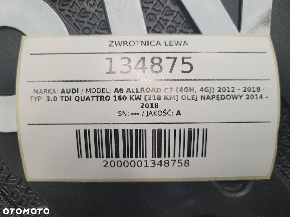 ZWROTNICA LEWA KOMPLETNA AUDI A6 C7 3.0 TDI 218 KM ALLROAD - 10