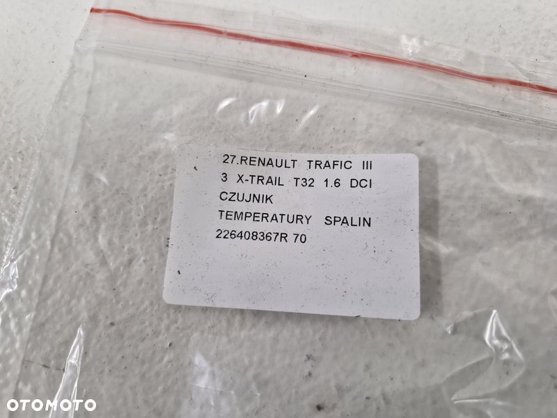 RENAULT TRAFIC III 3 X-TRAIL T32 1.6 DCI CZUJNIK TEMPERATURY SPALIN 226408367R - 5
