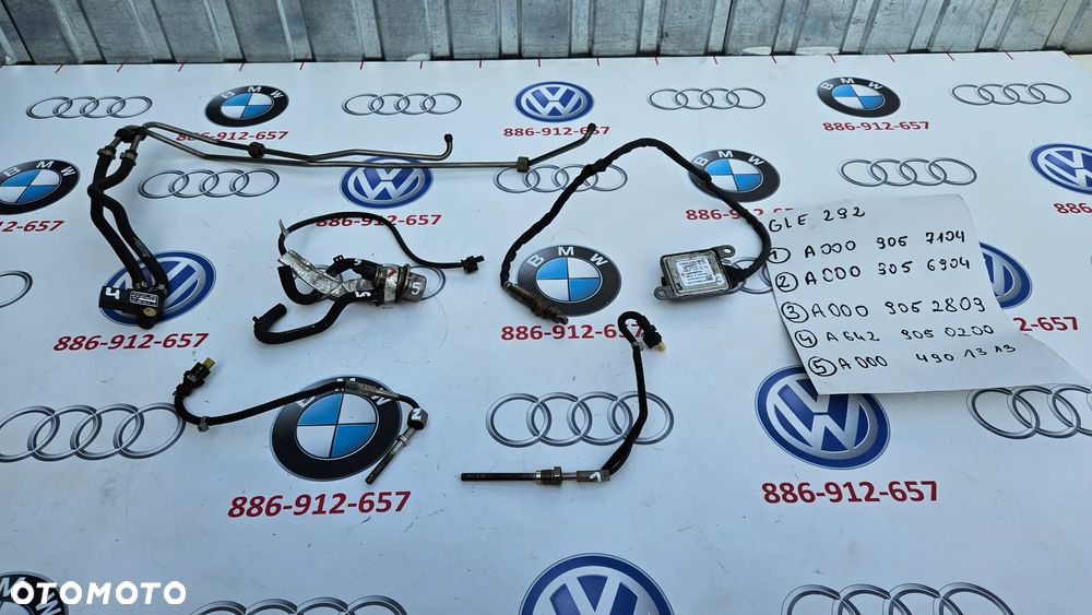 MERCEDES ML 166 GL GLE 292 350 CDI Czujnik temperatury A0009057104 A0009056904 sonda nox A0009052809 czujnik ciśnienia spalin A6429050200 wtrysk adblue moduł dozujący A0004901313 - 1