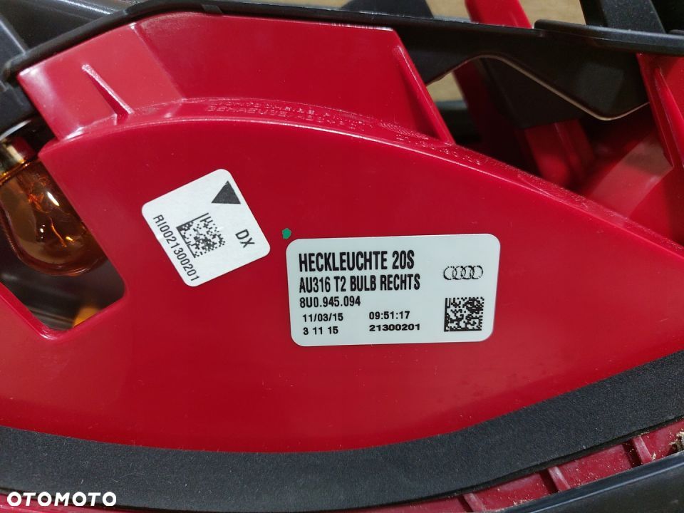 AUDI Q3 8U LAMPA LAMPY TYŁ TYLNE PRAWA EUROPA - 7