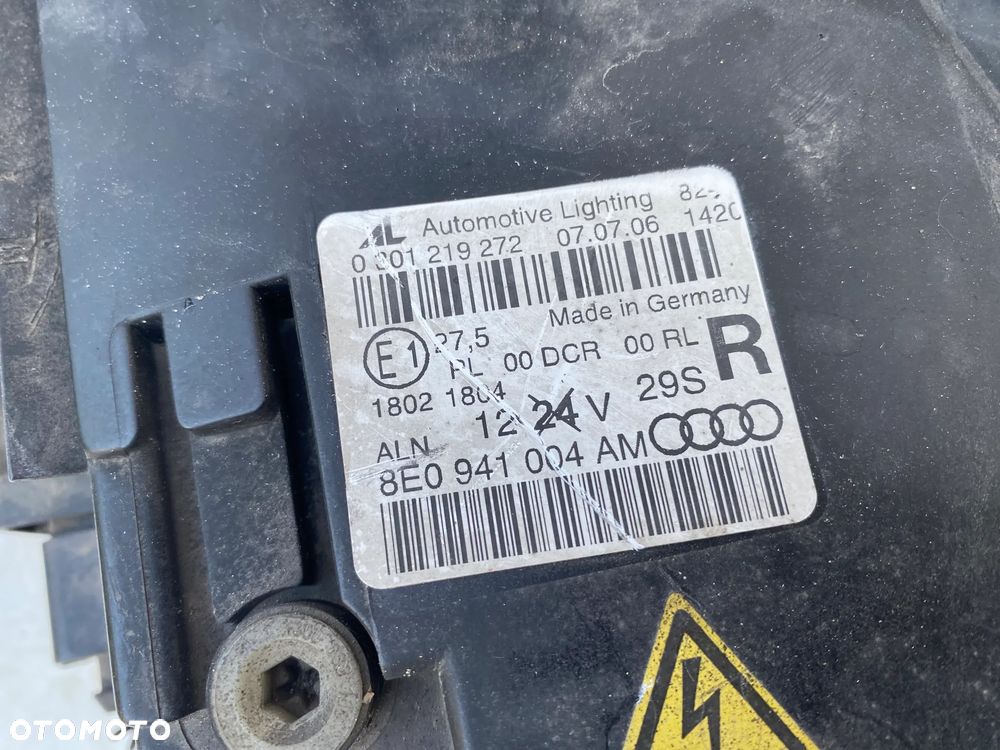 lampy audi a4 b7 bi xenon nieskrętny komplet eu całe - 10