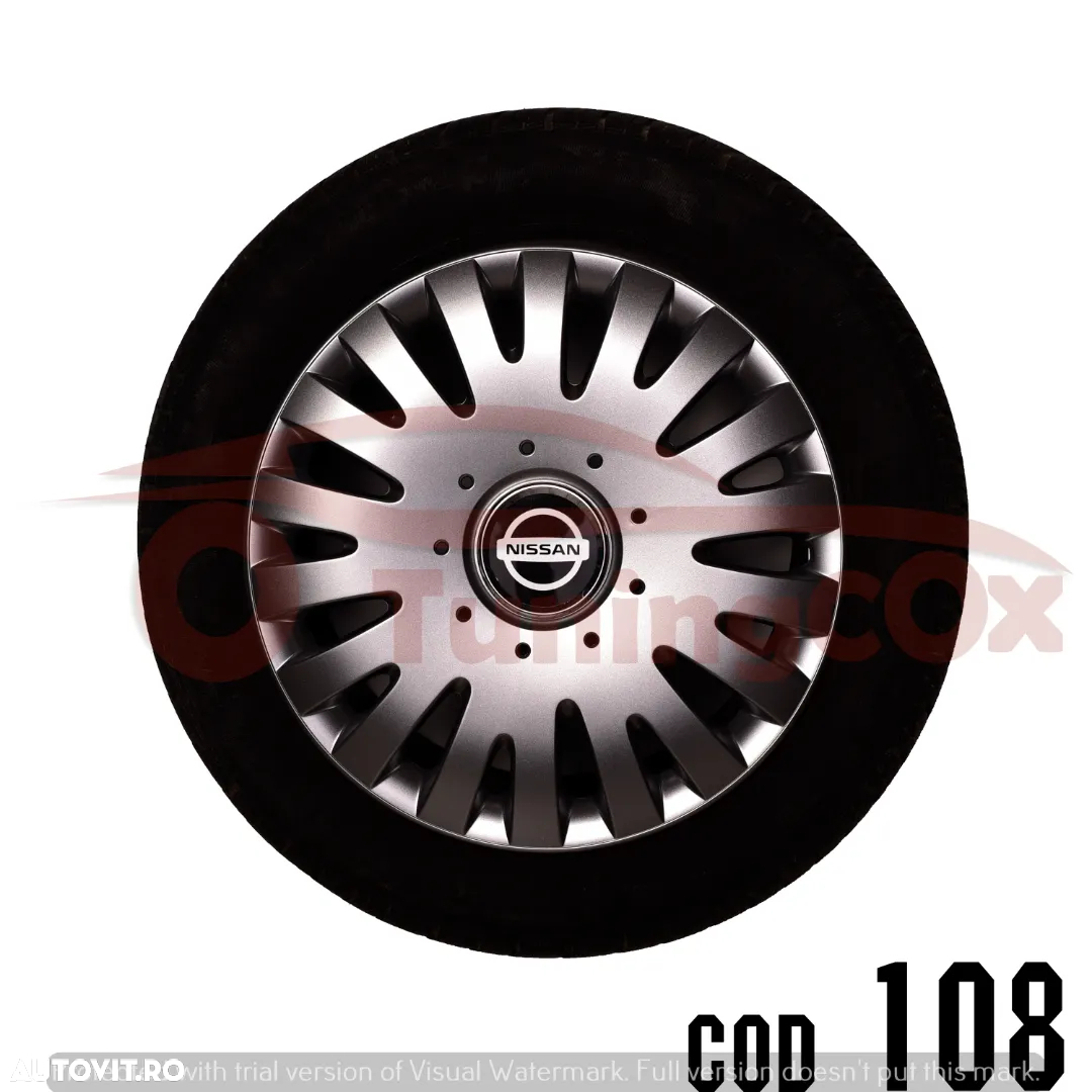 Capace roti NISSAN r13  la set de 4 buc ,Capace janata aliaj - 6