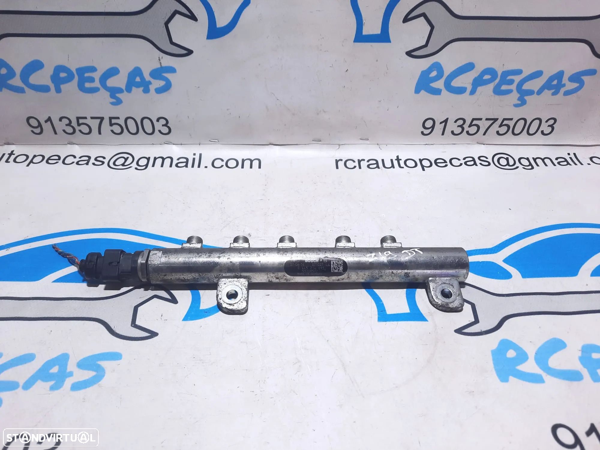 REGUA INJETOR INJETORES OPEL ASTRA H 1.9 CDTI 16V 120CV Z19DT 55209572 0445214095 VECTRA C ZAFIRA B SIGNUM FIAT CROMA ALFA ROMEO 147 INJECTOR INJECTORES - 1