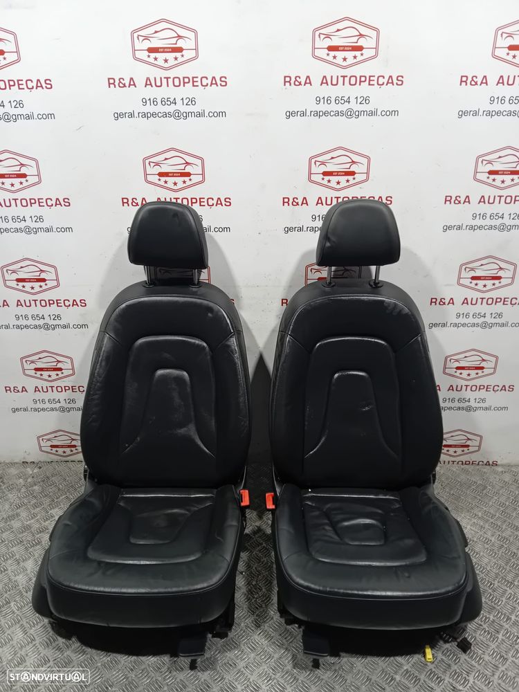Conjunto de Bancos Audi A4 B8 em Pele Sedan Originais - 11