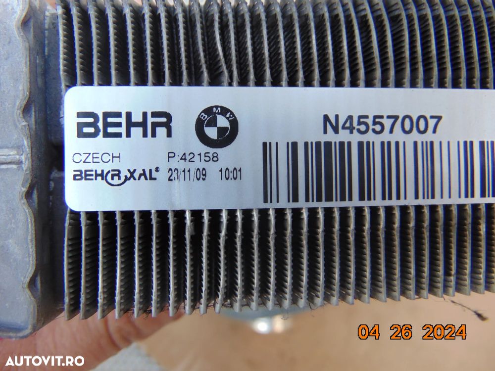Radiator clima bord BMW f07 seria 5 gt f01 seria 7 f02 f10 f11 cod n4557007 - 3
