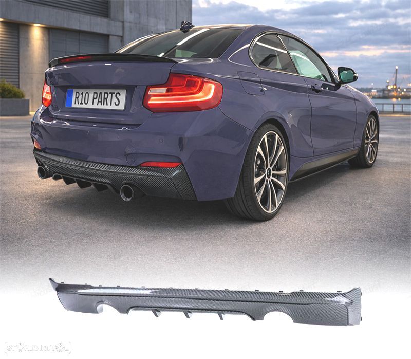 DIFUSOR BMW F22 F23 LOOK M PERFORMANCE CARBONO PLASTICO ABS - 1