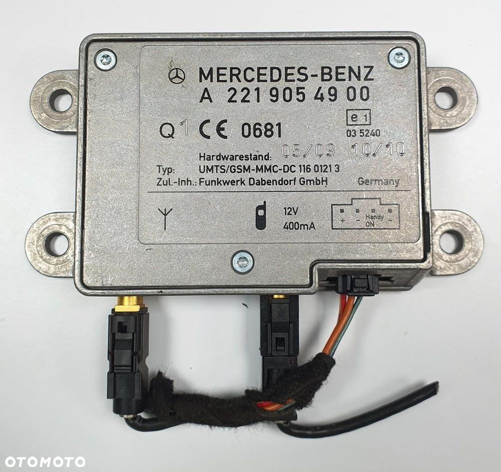 MODUŁ STEROWNIK WZMACNIACZ ANTENY MERCEDES GL X164 A2219054900 - 1