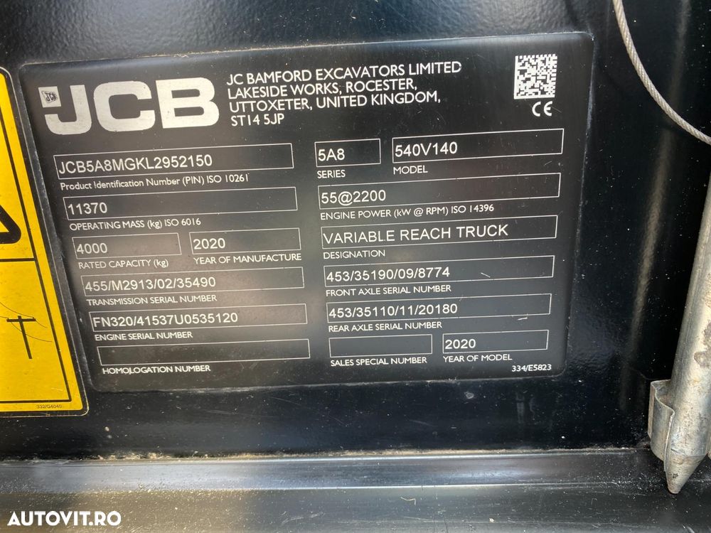 JCB 540-140 Hi Viz INCARCATOR TELESCOPIC 4x4 - 21
